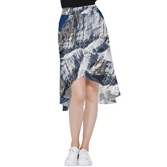 Adventure Altitude Climb Cold Frill Hi Low Chiffon Skirt by Wegoenart