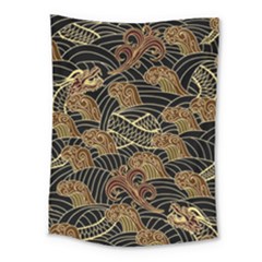 Oriental Traditional Seamless Pattern Medium Tapestry by Wegoenart