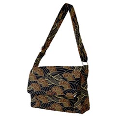 Oriental Traditional Seamless Pattern Full Print Messenger Bag (m) by Wegoenart