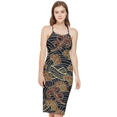 Oriental Traditional Seamless Pattern Bodycon Cross Back Summer Dress by Wegoenart