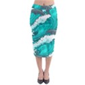 Sea Waves Seamless Pattern Midi Pencil Skirt View1