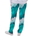 Sea Waves Seamless Pattern Women s Casual Pants View2