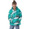 Sea Waves Seamless Pattern Kids  Oversized Hoodie View1