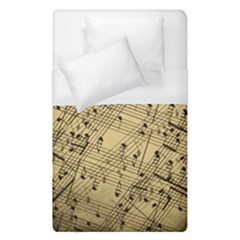 Vintage Background Music Nuts Sheet Music Duvet Cover (single Size) by Wegoenart