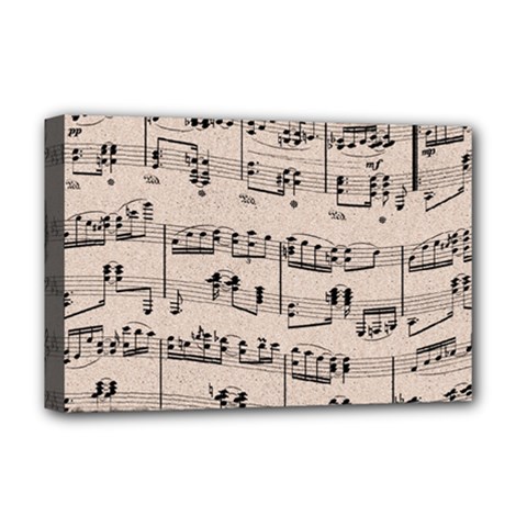 Art Vintage Music Paper Background Design Deluxe Canvas 18  X 12  (stretched) by Wegoenart