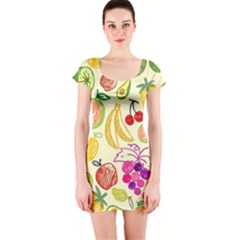 Seamless-fruit Short Sleeve Bodycon Dress by nateshop