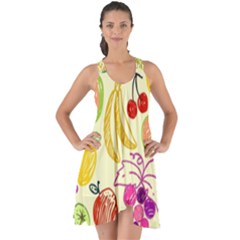 Seamless-fruit Show Some Back Chiffon Dress by nateshop