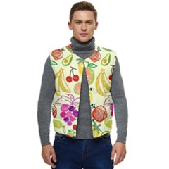 Seamless-fruit Men s Short Button Up Puffer Vest	 by nateshop