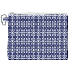 Floral-navi Canvas Cosmetic Bag (xxl) by nateshop