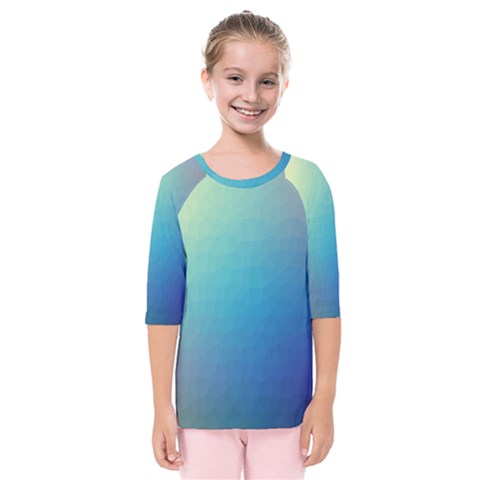 Color-bubbly Kids  Quarter Sleeve Raglan Tee by nateshop