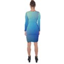 Color-bubbly Asymmetric Cut-Out Shift Dress View2