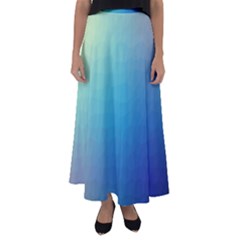 Color-bubbly Flared Maxi Skirt by nateshop