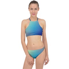 Color-bubbly Racer Front Bikini Set by nateshop