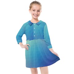 Color-bubbly Kids  Quarter Sleeve Shirt Dress