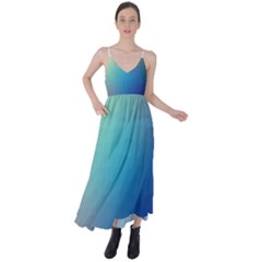 Color-bubbly Tie Back Maxi Dress by nateshop