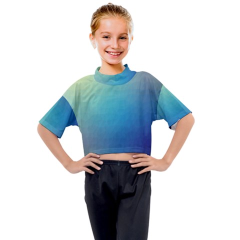 Color-bubbly Kids Mock Neck Tee by nateshop