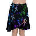 Snowflakes-star Calor Chiffon Wrap Front Skirt View1