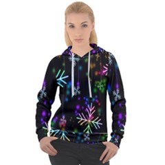 Snowflakes-star Calor Women s Overhead Hoodie