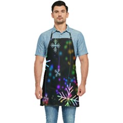 Snowflakes-star Calor Kitchen Apron by nateshop