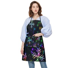 Snowflakes-star Calor Pocket Apron by nateshop