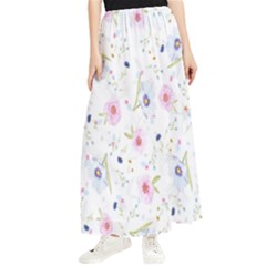 Background-flower Beatiful Maxi Chiffon Skirt by nateshop