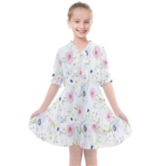 Background-flower Beatiful Kids  All Frills Chiffon Dress by nateshop