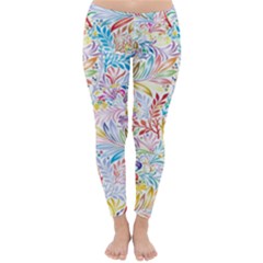 Floral Pattern Classic Winter Leggings