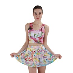 Floral Pattern Mini Skirt by nateshop