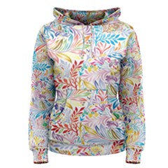 Floral Pattern Women s Pullover Hoodie by nateshop