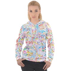 Floral Pattern Women s Overhead Hoodie