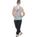 Floral Pattern Men s Sleeveless Hoodie View2