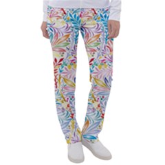 Floral Pattern Women s Casual Pants by nateshop