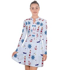 Lighthouse Long Sleeve Panel Dress