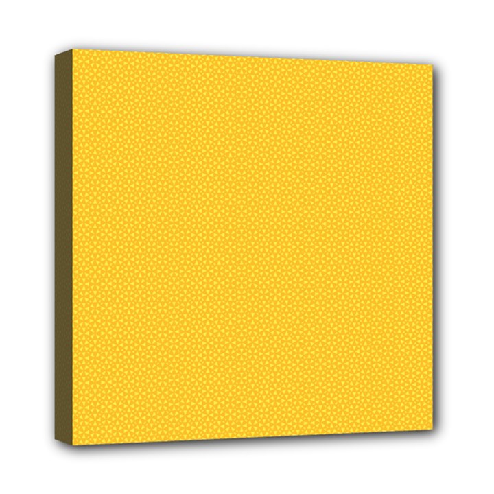 Geometric-pattern-yellow Mini Canvas 8  x 8  (Stretched)