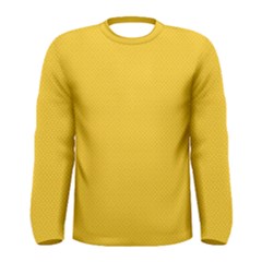 Geometric-pattern-yellow Men s Long Sleeve Tee