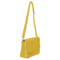 Geometric-pattern-yellow Shoulder Bag With Back Zipper by nateshop