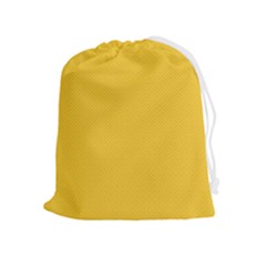 Geometric-pattern-yellow Drawstring Pouch (xl) by nateshop