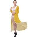 Geometric-pattern-yellow Maxi Chiffon Beach Wrap View1