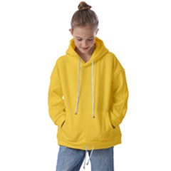 Geometric-pattern-yellow Kids  Oversized Hoodie by nateshop