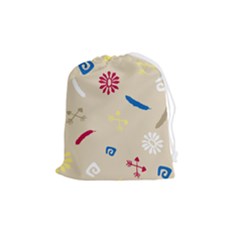 Pattern-star Moca Drawstring Pouch (medium) by nateshop