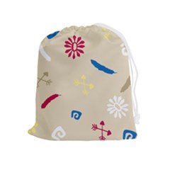 Pattern-star Moca Drawstring Pouch (xl) by nateshop