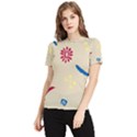 Pattern-star Moca Women s Short Sleeve Rash Guard View1