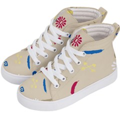 Pattern-star Moca Kids  Hi-top Skate Sneakers by nateshop