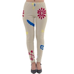 Pattern-star Moca Lightweight Velour Leggings by nateshop