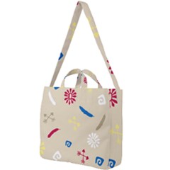 Pattern-star Moca Square Shoulder Tote Bag