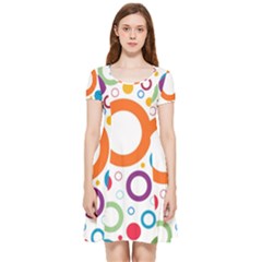 Wallpaper Inside Out Cap Sleeve Dress