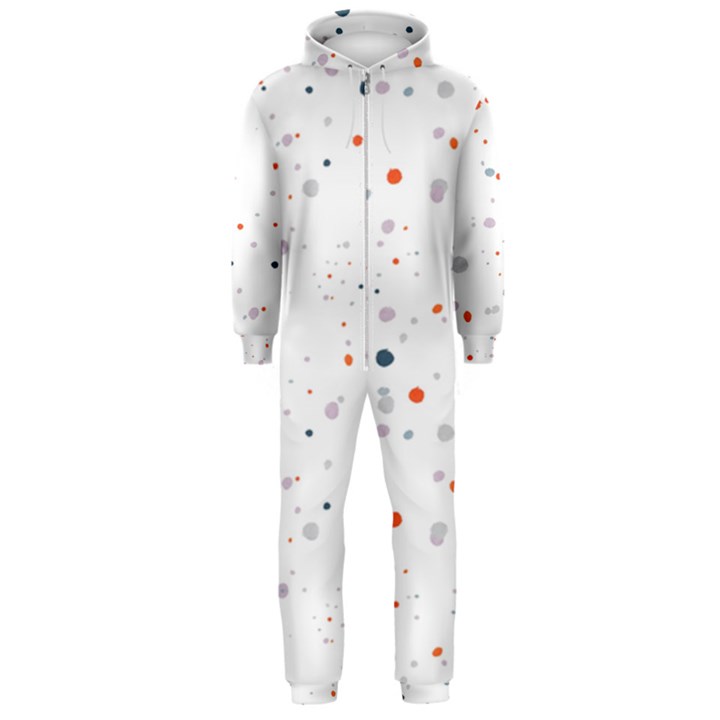 Background-round Spots Hooded Jumpsuit (Men)