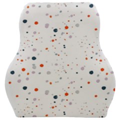 Background-round Spots Car Seat Velour Cushion  by nateshop