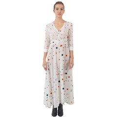 Background-round Spots Button Up Boho Maxi Dress by nateshop