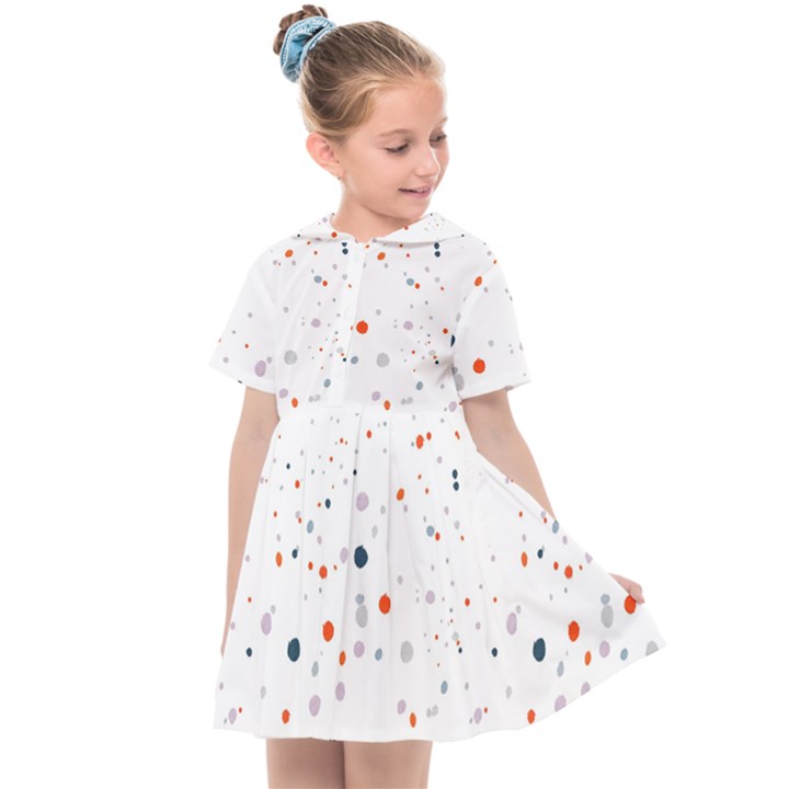 Background-round Spots Kids  Sailor Dress